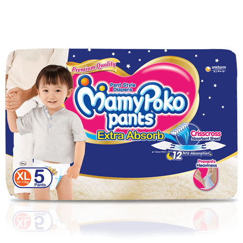 Buy MamyPoko Pants Extra Absorb Baby Diapers, X-Large (XL), 80 Count, 12-17  kg Online at Low Prices in India - Amazon.in
