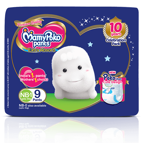 MamyPoko Pants India - Nothing but the best for your newborn! With fast  absorption, soft stretchy fit and naval cut feature - MamyPoko Tape New Baby  is the ideal tape style diaper